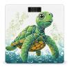 Cartoon Turtle Pattern Scale for Body Weight Highly Accurate Digital Bathroom Body Scale Digital Body Weight Scale Tempered Glass LCD Display Batteries and Tape Measure view 1