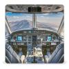 Airplane Cockpit Scale for Body Weight Highly Accurate Digital Bathroom Body Scale Digital Body Weight Scale Tempered Glass LCD Display Batteries and Tape Measure view 1