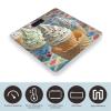 Sweet Ice Cream Scale for Body Weight Highly Accurate Digital Bathroom Body Scale Digital Body Weight Scale Tempered Glass LCD Display Batteries and Tape Measure view 3