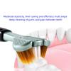 yrlfiot 4 Piece Set of 3 Sided Medium toothbrushes for Adults, Toothbrush Soft Bristle for Comprehensive Care of Teeth and Gums, Suitable for Adults and Youth view 4