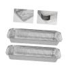 PRETYZOOM Tin Foil Pans with Lids 15 Pack Aluminum Foil Pans Takeout Containers Lids Bbq Grill Accessory Disposable Takeaway Boxes view 4