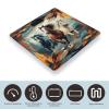 A Pattern with Horses Scale for Body Weight Highly Accurate Digital Bathroom Body Scale Digital Body Weight Scale Tempered Glass LCD Display Batteries and Tape Measure view 3