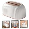Mobestech Tissue Box Cover Pu Dispenser for Home Office and Car Stylish Design Practical and Paper Towel Holder for Living Room and Dining Table Decor view 3