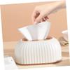 Mobestech Tissue Box Cover Pu Dispenser for Home Office and Car Stylish Design Practical and Paper Towel Holder for Living Room and Dining Table Decor view 4