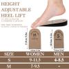 2 Pack Heel Lifts, Adjustable Heel Lifts for Leg Length Discrepancy, Women Man Shoe Lift Pain Relief, Brown Heels Pads for Shoes(Medium) view 2
