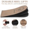 2 Pack Heel Lifts, Adjustable Heel Lifts for Leg Length Discrepancy, Women Man Shoe Lift Pain Relief, Brown Heels Pads for Shoes(Medium) view 4