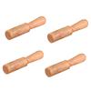 HEMOTON 4pcs Wooden Mallet Striker Tibetan Singing Bowl Stick for Yoga Meditation view 1