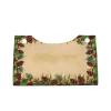 Pine Cone Border Print Tissue Box Cover,Long Leather Tissue Case for Office Home Car Bathroom Facial Paper Organize view 2