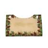 Pine Cone Border Print Tissue Box Cover,Long Leather Tissue Case for Office Home Car Bathroom Facial Paper Organize view 4