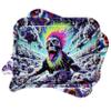 Metal Rolling Tray with 3D Magnetic Lid and Funnel - Small 7x5.5 inches - Unique Designs (Trippy Skull) view 1