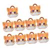 SEWOART 10pcs Foldable Paper Cat Treat Boxes for Baby Shower Parties view 1