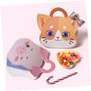 SEWOART 10pcs Foldable Paper Cat Treat Boxes for Baby Shower Parties view 4