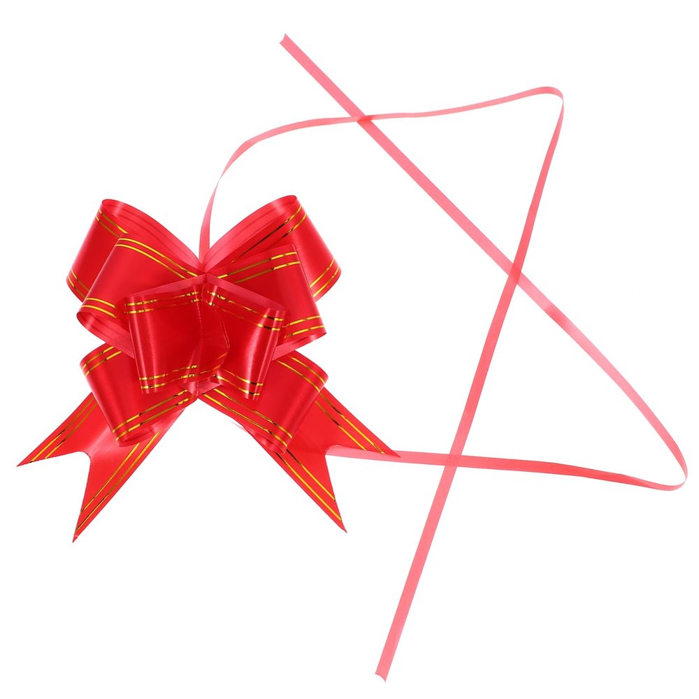 GOOHOCHY 100pcs Edged Pull Bows for Weddings and Parties Decorative Pull Bows for Wrapping Floral Arrangements and Event Decorations