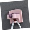 Wall Mount Hair Dryer Holder Storage Rack for Bathroom, Pink view 3