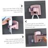 Wall Mount Hair Dryer Holder Storage Rack for Bathroom, Pink view 4