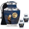 Jagasy Barn Owl Cremation Urns for Adult Ashes Male & Female - Decorative Urns for Adults Mom & Dad - 1 Large & 2 Small view 1