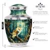 Jagasy Barn Owl Small Cremation Urn for Grandparents - Funeral Large Urn for Ashes - Funeral Ash Keepsake - 1 Large, 1 Small view 2