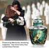 Jagasy Barn Owl Small Cremation Urn for Grandparents - Funeral Large Urn for Ashes - Funeral Ash Keepsake - 1 Large, 1 Small view 3