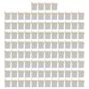 100pcs Moon Star Organza Bags 2.8x3.5in, Transparent Drawstring Bags, Ideal for Wedding Party, Jewelry Packaging, White Color with Gold Drawstring view 1