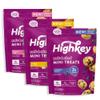 HighKey Low Sugar Muffins Variety Pack - 2oz Low Carb Mini Muffins 3-Pack (Blueberry, Banana, Birthday Cake), Gluten Free Snack with Oat Fiber, Healthy Sweet Breakfast or Dessert view 1