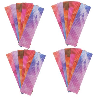 Angoily 24pcs Colored Adhesive Strips Rough Grain Sensory Stickers for Relief and Mindfulness Pressure Reducing Tool for Adults and Boys and Girls