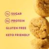 HighKey Low Sugar Banana Muffins - 2oz Low Carb Keto Snack 3-Pack, Gluten Free Mini Muffins with Oat Fiber, Healthy Sweet Breakfast or Dessert view 2