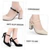 BESPORTBLE 4pairs Women Snap Button Strap for High Heels Detachable Shoe Straps Transparent Matte Matte Fashion Accessory view 2