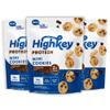 HighKey Protein Chocolate Chip Cookies - Low Sugar, High Protein Keto Snack 3-Pack, 2.25oz, Low Carb Gluten Free Cookies with Oat Fiber, Healthy Sweet Treat view 1