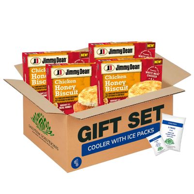 Salutem Vita Chicken Biscuit Breakfast Sandwiches, Protein-Packed Snack, Ready-to-Eat Meal, Gift Set Pack of 4