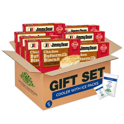 Salutem Vita Biscuit Breakfast Sandwiches with Southern Style Chicken, Frozen, Gift Set Pack of 8