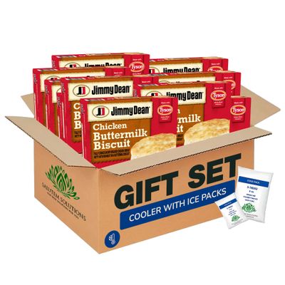 Salutem Vita Biscuit Breakfast Sandwiches with Southern Style Chicken, Frozen, Gift Set Pack of 12