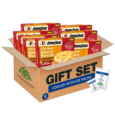 Salutem Vita Chicken Biscuit Breakfast Sandwiches, Protein-Packed Snack, Ready-to-Eat Meal, Gift Set Pack of 8