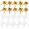 IWOWHERO 20pcs Pull Bows for Wrapping and Flower Decoration Double Organza Bows for Valentine Day Weddings Christmas and Special Occasions view 1