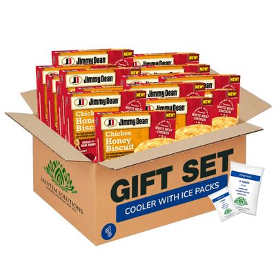 Salutem Vita Chicken Biscuit Breakfast Sandwiches, Protein-Packed Snack, Ready-to-Eat Meal, Gift Set Pack of 18