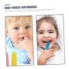 FOMIYES 12pcs Silicone Finger Toothbrush for Toddlers Safe Tooth Cleaner with Tongue Brush Soft Silicone Finger Brush for Oral Care for Home Travel view 2
