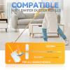 30 Pack Dusters Refills Compatible with Swiffer Duster Handle Models, 180 One Sided Duster Refills for Short and Extendable Handles, with 1 Pack Handle view 2