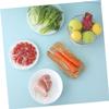 GOOHOCHY 100pcs Elastic Bowl Covers Food Covers Elastic Plastic Bowl for Kitchen Fresh Keeping Wraps view 4