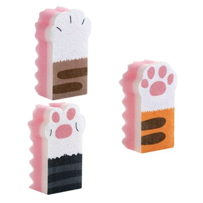 Didiseaon 3pcs Non-Scratch Kitchen Sponge Bowl Washing Tool for Efficient Cleaning of Dishes Pots and Surfaces Practical Design for Versatile Use