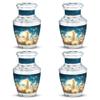 JAGSHASHI Angel Keepsake Funeral Urns for Human Ashes Adult Man - Small Burial Urn for Mom & Dad - Human Urn for Ashes Adult Male & Female - Cremation Urns - 3 Inch Set of 4 view 1