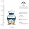 JAGSHASHI Angel Keepsake Funeral Urns for Human Ashes Adult Man - Small Burial Urn for Mom & Dad - Human Urn for Ashes Adult Male & Female - Cremation Urns - 3 Inch Set of 4 view 2