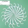 100 Count Dental Floss Picks Individually Wrapped Travel Flossers Oral Care Braces-Friendly 2-in-1 Function Gentle on Gums for Hotel Restaurant Wedding Basket Supplies Guest Bathroom Office Car view 2