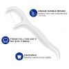 100 Count Dental Floss Picks Individually Wrapped Travel Flossers Oral Care Braces-Friendly 2-in-1 Function Gentle on Gums for Hotel Restaurant Wedding Basket Supplies Guest Bathroom Office Car view 3