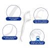 100 Count Dental Floss Picks Individually Wrapped Travel Flossers Oral Care Braces-Friendly 2-in-1 Function Gentle on Gums for Hotel Restaurant Wedding Basket Supplies Guest Bathroom Office Car view 4