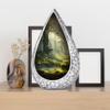 Remembrate Forest Burial Urn for Ashes Adult Female - Sunrays Large Cremains Containers 10 Inch - Funeral Urns for Adult Ashes Men - Green Urns for Human Remains - Teardrop Urn for Mom view 4