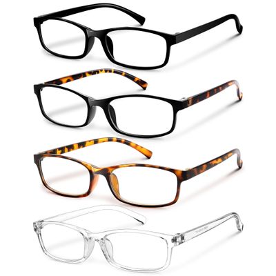 Gaoye +2.0 Multi Pack Reading Glasses Women - Blue Light Blocking Lenses, TR90 Frames, UV400 - Eyeglasses with Clear Vision