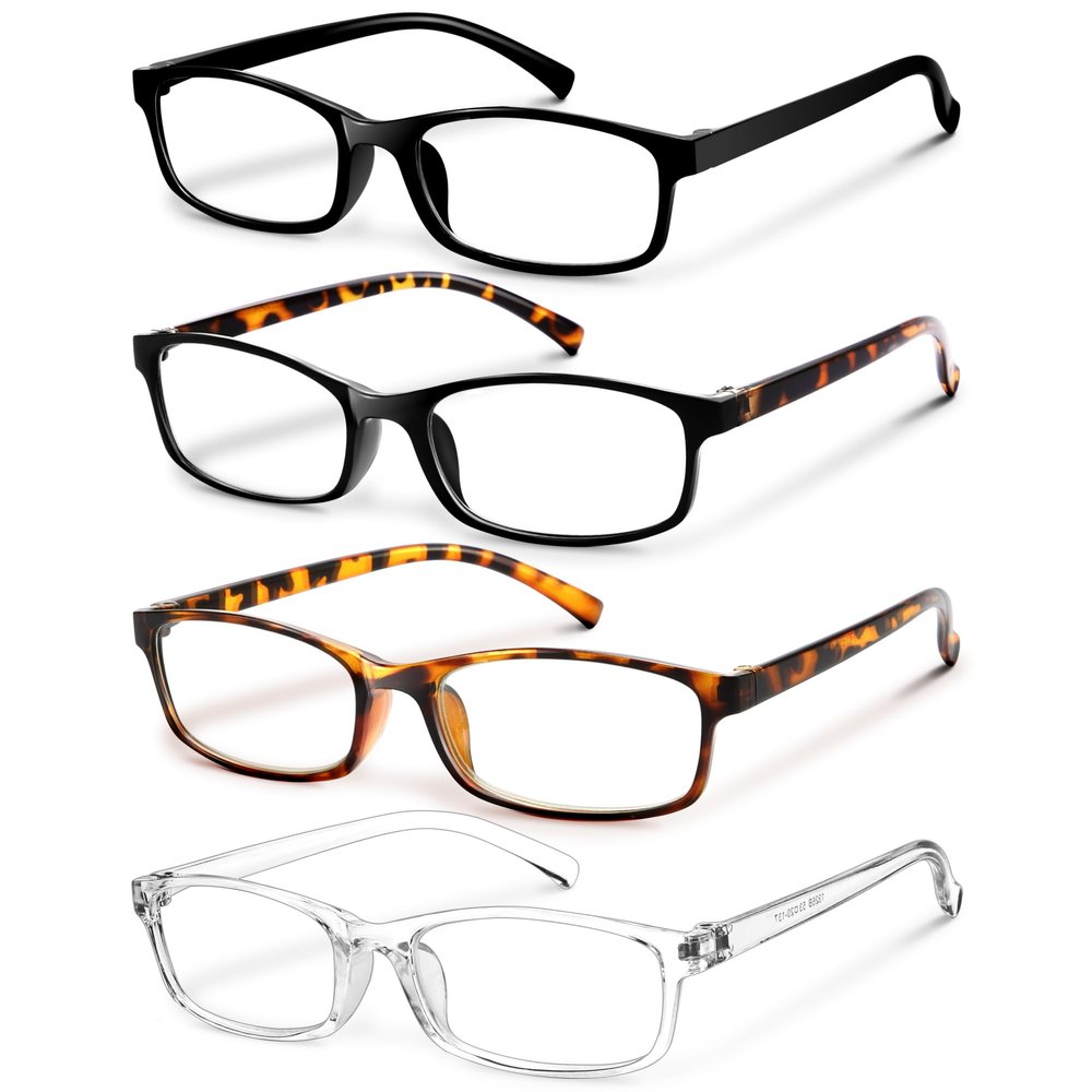 Gaoye +2.0 Multi Pack Reading Glasses Women - Blue Light Blocking Lenses, TR90 Frames, UV400 - Eyeglasses with Clear Vision
