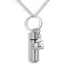 Beach seat Cremation Urn Pendant-Stainless Steel Urn -Remembrance Necklace-Cremation Beach seat Necklace view 1