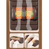 9 Modes and 9 Adjustable Force Electric Heated Massage Chair Back Pad for Neck Back Lumbar Leg Calf Muscle Relaxation,Full Body Massage Mat with Heat 20 Neck Shiatsu Kneading Massage Heads view 2
