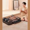 9 Modes and 9 Adjustable Force Electric Heated Massage Chair Back Pad for Neck Back Lumbar Leg Calf Muscle Relaxation,Full Body Massage Mat with Heat 20 Neck Shiatsu Kneading Massage Heads view 3