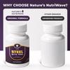 Natures NutriWave Steel Bite Pro Oral Wellness Supplement 23 Plant-Based Ingredients with Zinc & Turmeric Non-GMO, Made in USA, 60 Capsules, 6 Month Supply view 4